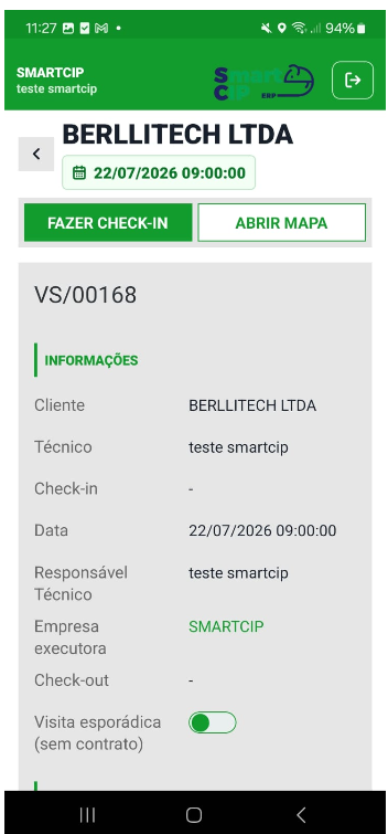 Tela 5 - Aplicativo SMARTCIP