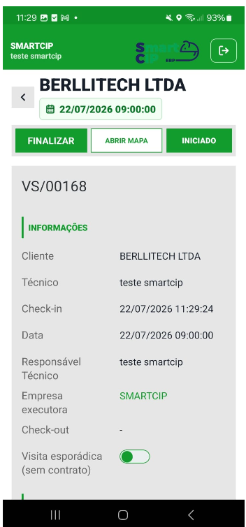 Tela 8 - Aplicativo SMARTCIP