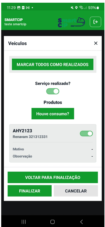 Tela 10 - Aplicativo SMARTCIP