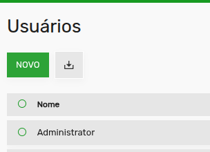 Tela 2 - Como criar um novo usuário