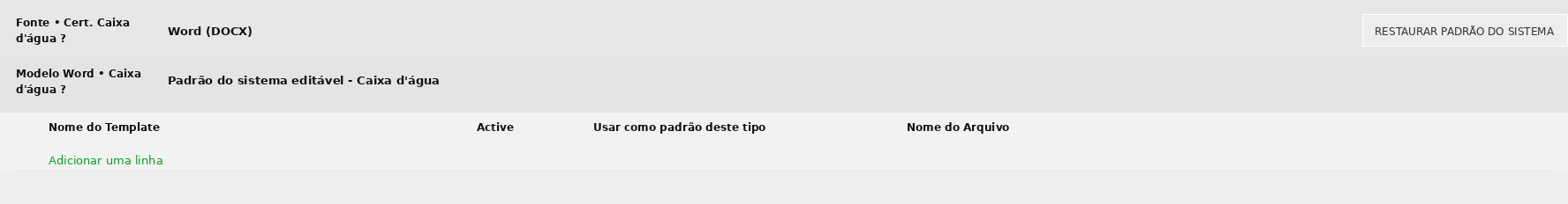 Tela 6 - Como personalizar os Certificados Padrão