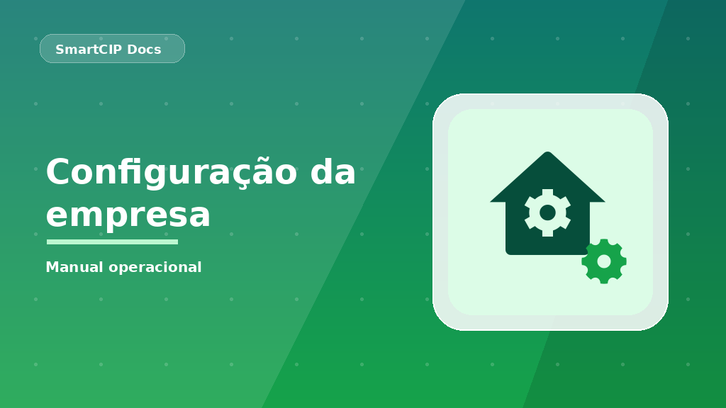 Como configurar as informações da empresa