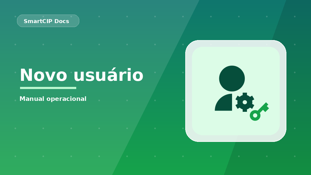 Como criar um novo usuário
