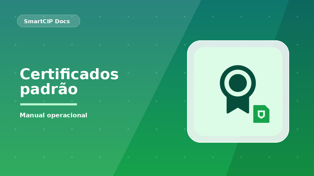 Como personalizar os Certificados Padrão