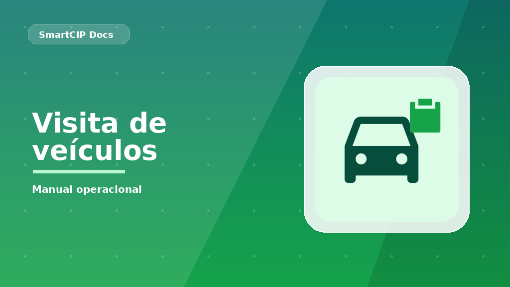Como preencher a visita de veículos