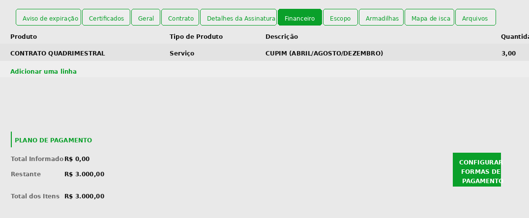 Tela 11 - Faturamento: contas a receber