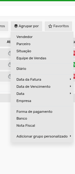 Tela 25 - Faturamento: contas a receber
