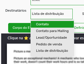 Tela 3 - Marketing de E-mail
