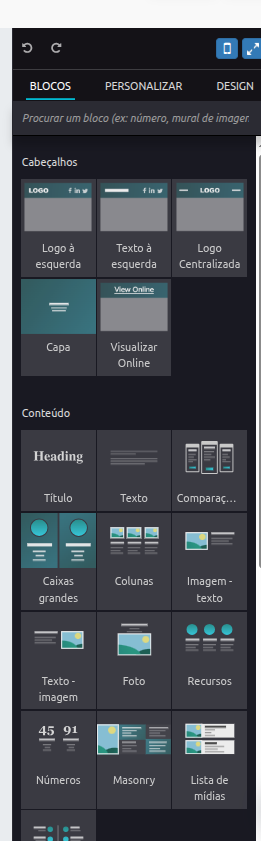 Tela 9 - Marketing de E-mail
