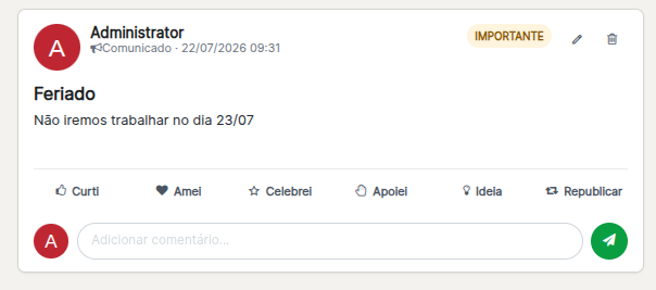 Tela 6 - Módulo Intranet