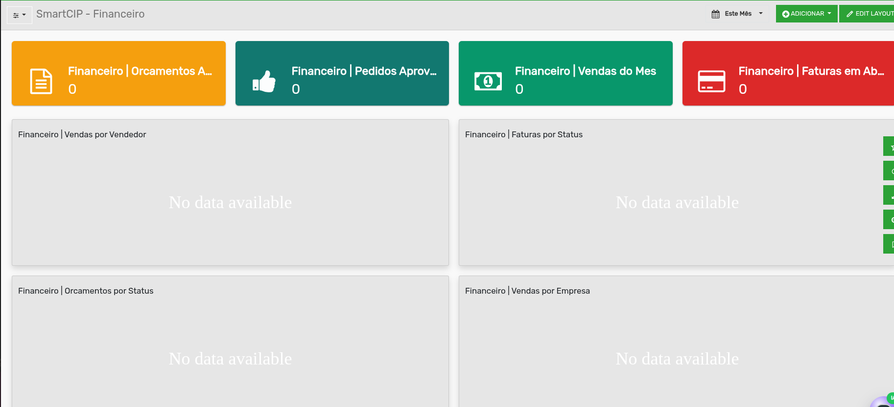 Tela 5 - Módulo My Dashboard
