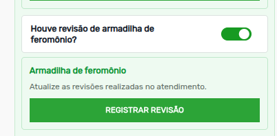 Tela 25 - Como preencher a visita de dedetização