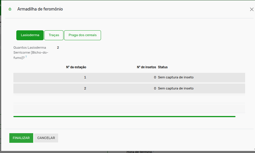 Tela 26 - Como preencher a visita de dedetização